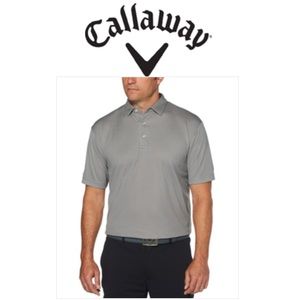 Mens Callaway smoked pearl golf polo